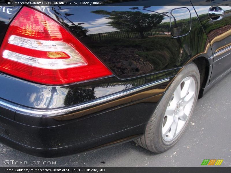 Black / Black 2007 Mercedes-Benz C 280 4Matic Luxury