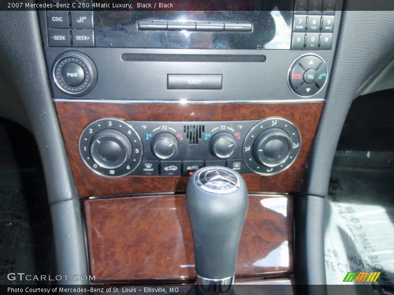 Black / Black 2007 Mercedes-Benz C 280 4Matic Luxury