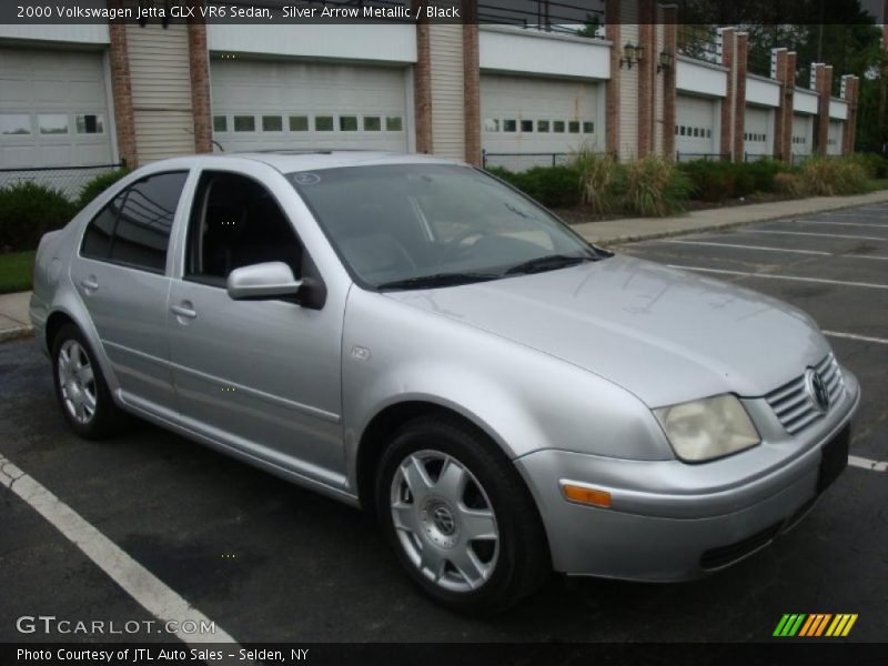 Silver Arrow Metallic / Black 2000 Volkswagen Jetta GLX VR6 Sedan