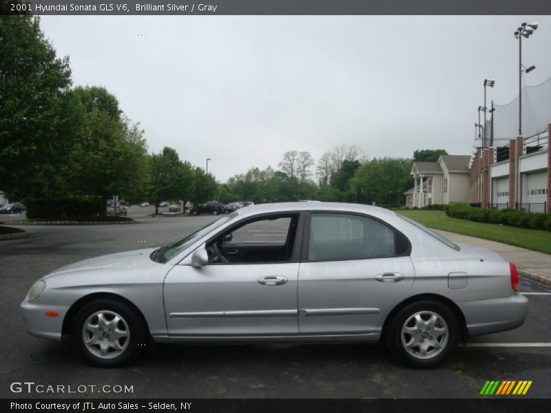 Brilliant Silver / Gray 2001 Hyundai Sonata GLS V6