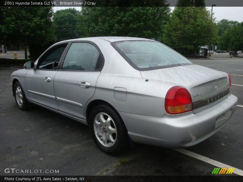 Brilliant Silver / Gray 2001 Hyundai Sonata GLS V6
