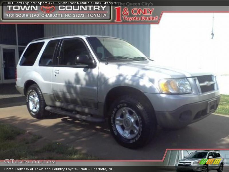 Silver Frost Metallic / Dark Graphite 2001 Ford Explorer Sport 4x4