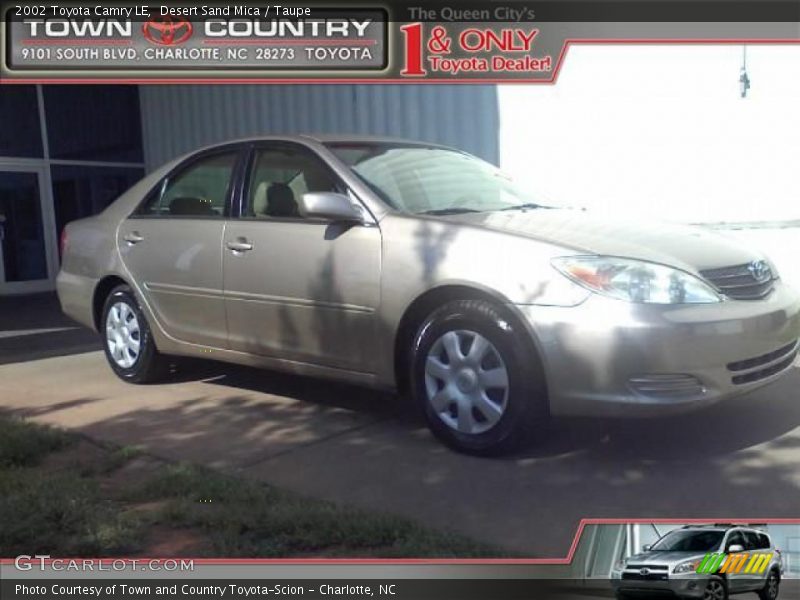 Desert Sand Mica / Taupe 2002 Toyota Camry LE