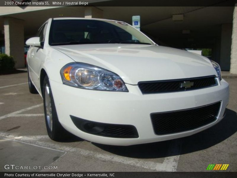 White / Neutral Beige 2007 Chevrolet Impala SS