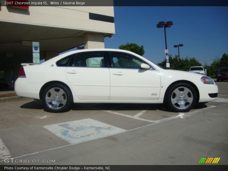 White / Neutral Beige 2007 Chevrolet Impala SS