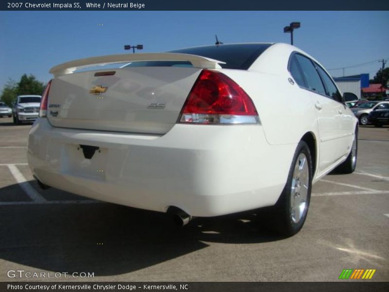 White / Neutral Beige 2007 Chevrolet Impala SS