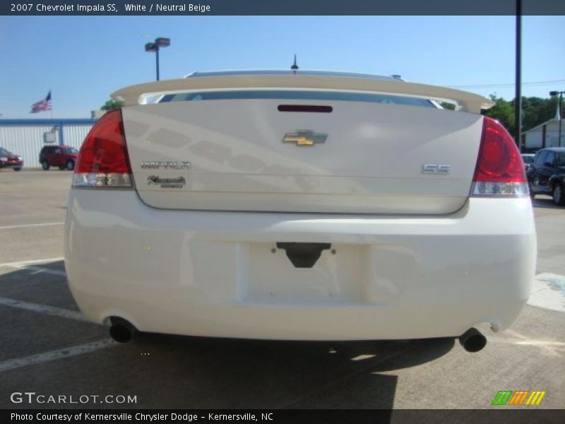 White / Neutral Beige 2007 Chevrolet Impala SS