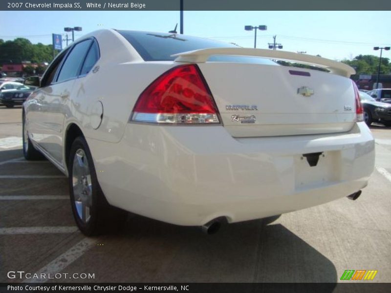 White / Neutral Beige 2007 Chevrolet Impala SS