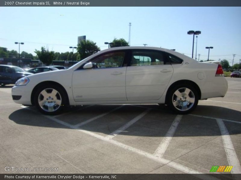 White / Neutral Beige 2007 Chevrolet Impala SS