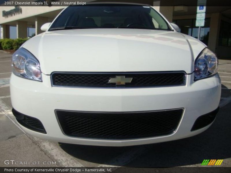 White / Neutral Beige 2007 Chevrolet Impala SS