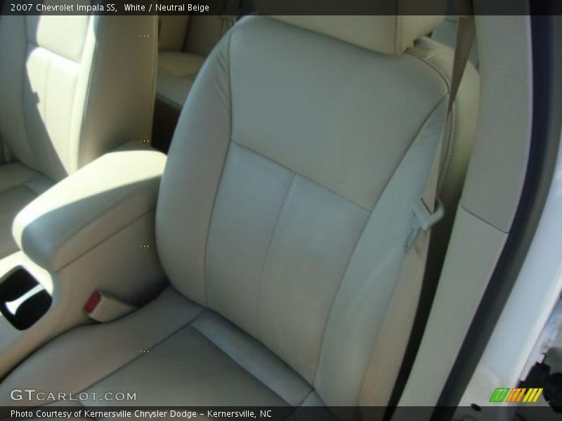 White / Neutral Beige 2007 Chevrolet Impala SS