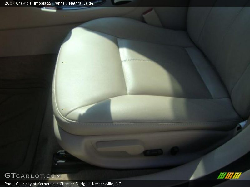 White / Neutral Beige 2007 Chevrolet Impala SS