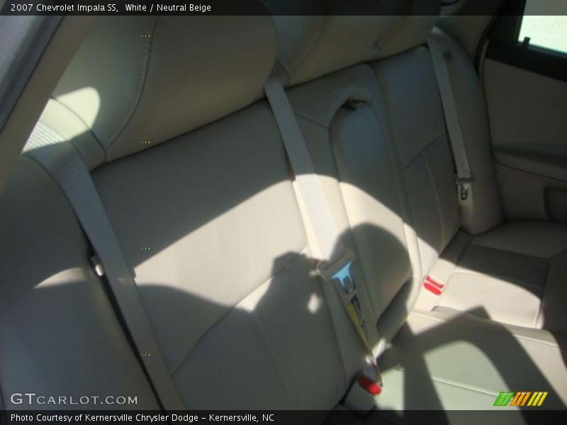 White / Neutral Beige 2007 Chevrolet Impala SS