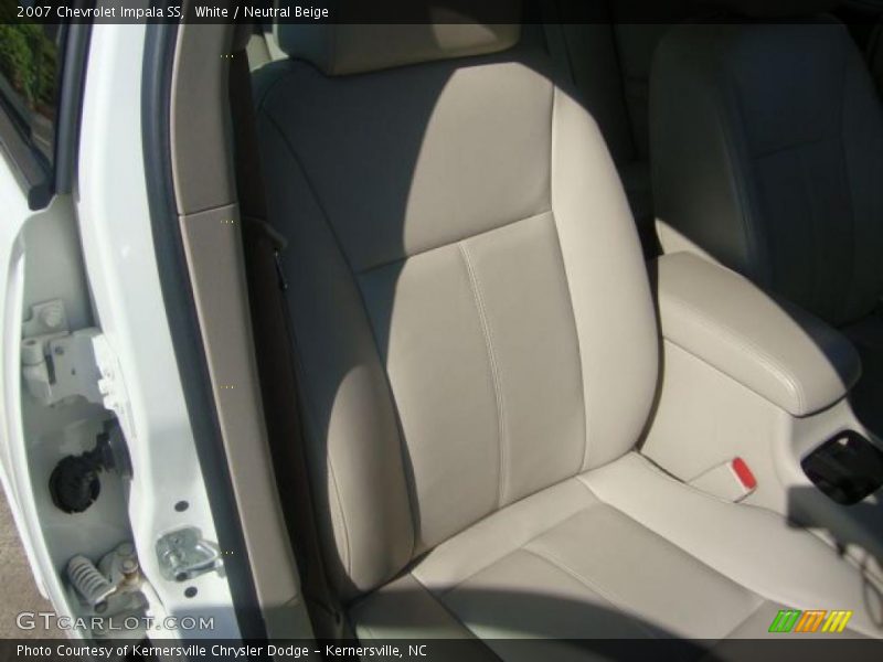 White / Neutral Beige 2007 Chevrolet Impala SS