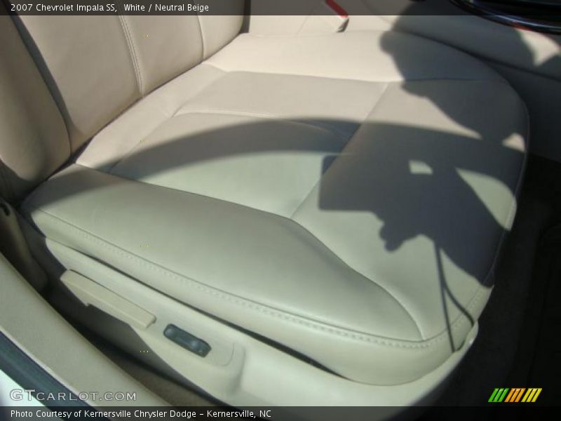 White / Neutral Beige 2007 Chevrolet Impala SS