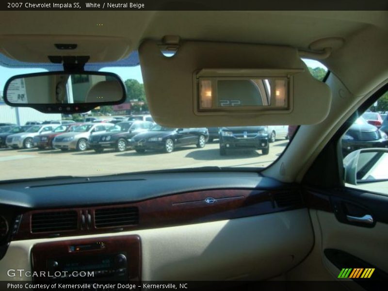 White / Neutral Beige 2007 Chevrolet Impala SS