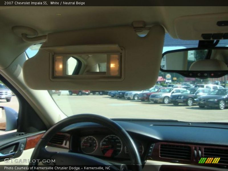 White / Neutral Beige 2007 Chevrolet Impala SS