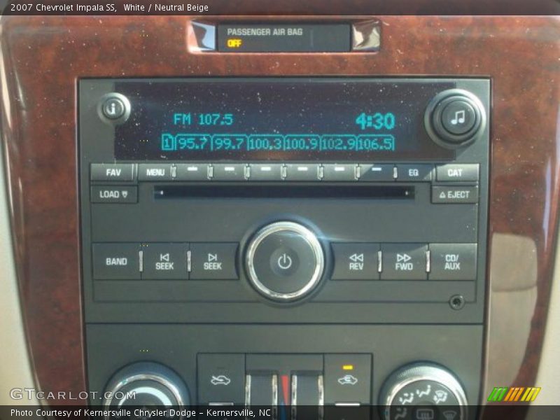 White / Neutral Beige 2007 Chevrolet Impala SS