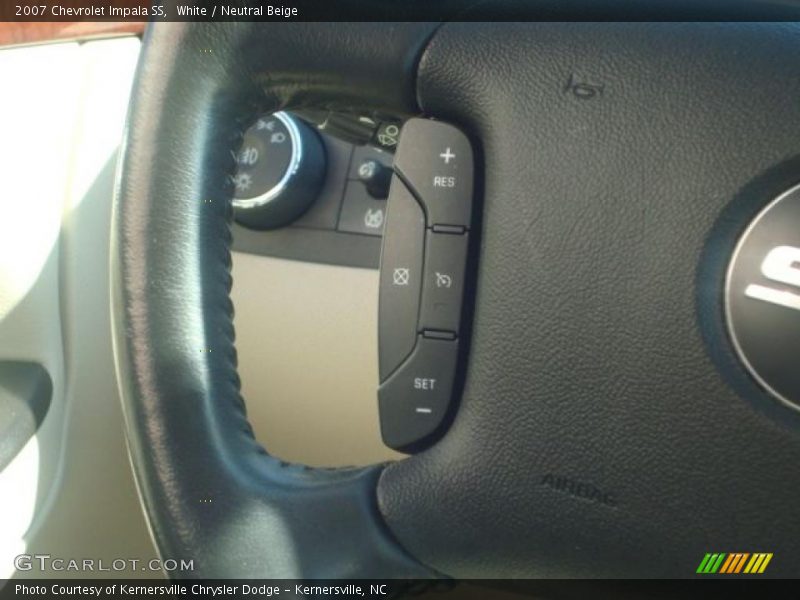 White / Neutral Beige 2007 Chevrolet Impala SS