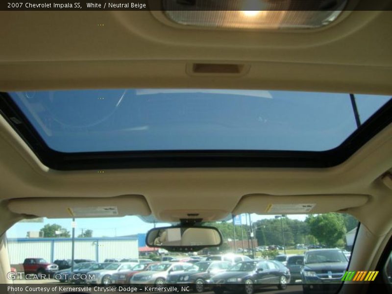 White / Neutral Beige 2007 Chevrolet Impala SS