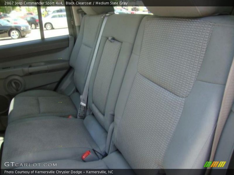 Black Clearcoat / Medium Slate Gray 2007 Jeep Commander Sport 4x4