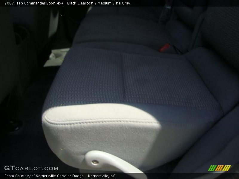 Black Clearcoat / Medium Slate Gray 2007 Jeep Commander Sport 4x4