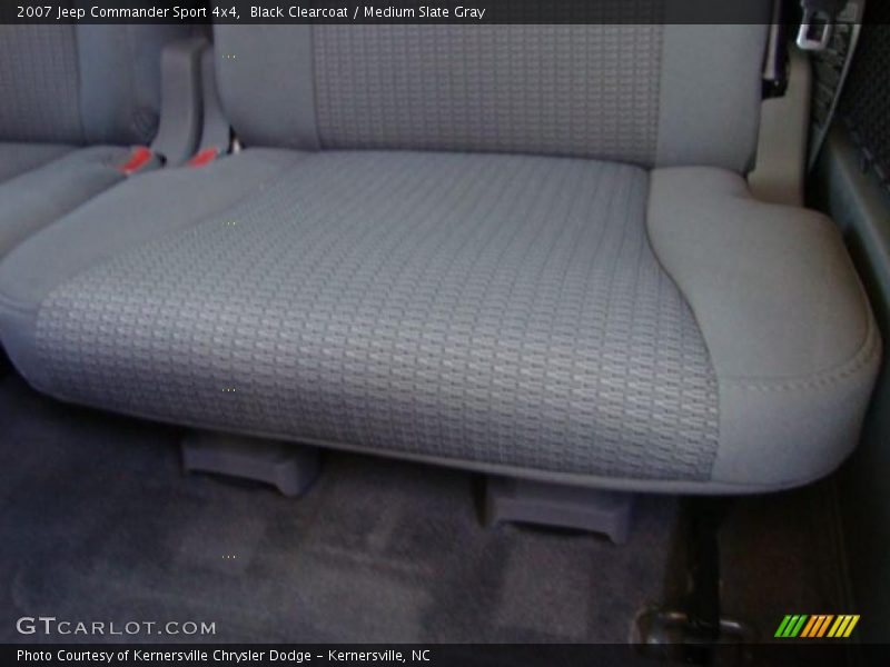 Black Clearcoat / Medium Slate Gray 2007 Jeep Commander Sport 4x4