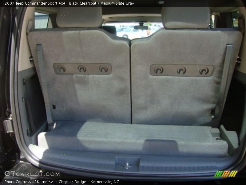 Black Clearcoat / Medium Slate Gray 2007 Jeep Commander Sport 4x4