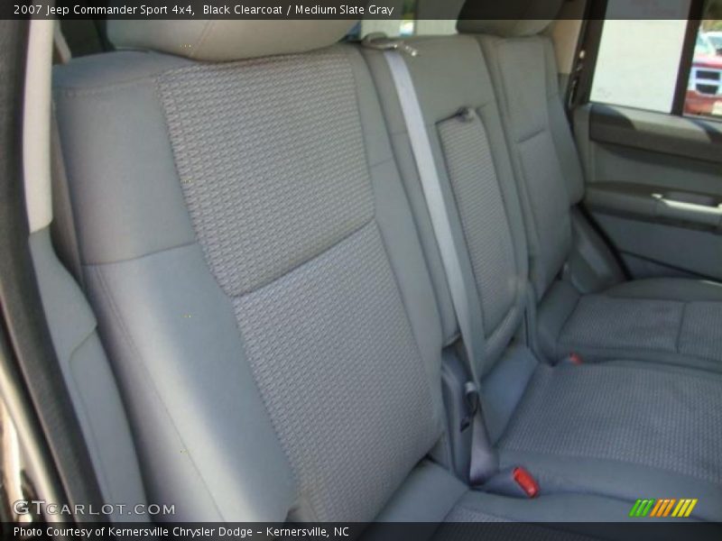 Black Clearcoat / Medium Slate Gray 2007 Jeep Commander Sport 4x4