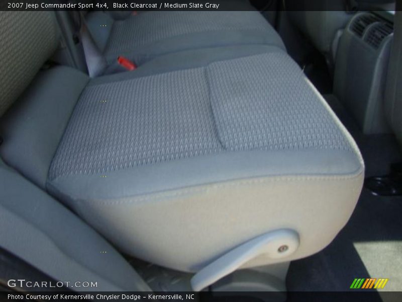 Black Clearcoat / Medium Slate Gray 2007 Jeep Commander Sport 4x4