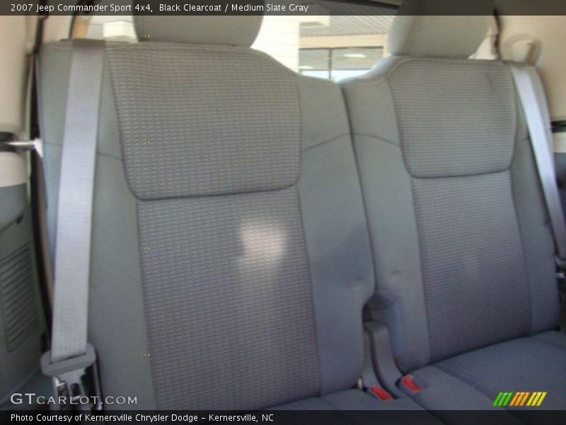 Black Clearcoat / Medium Slate Gray 2007 Jeep Commander Sport 4x4