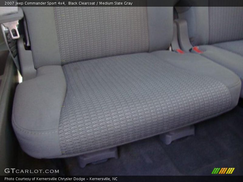 Black Clearcoat / Medium Slate Gray 2007 Jeep Commander Sport 4x4