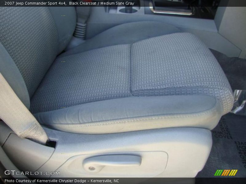 Black Clearcoat / Medium Slate Gray 2007 Jeep Commander Sport 4x4