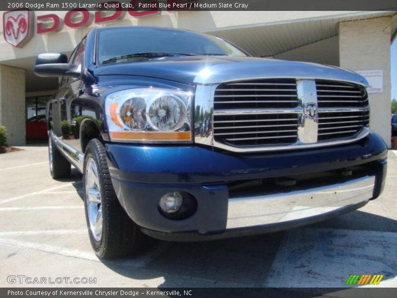 Patriot Blue Pearl / Medium Slate Gray 2006 Dodge Ram 1500 Laramie Quad Cab