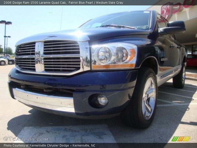 Patriot Blue Pearl / Medium Slate Gray 2006 Dodge Ram 1500 Laramie Quad Cab