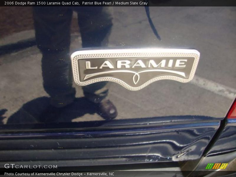 Patriot Blue Pearl / Medium Slate Gray 2006 Dodge Ram 1500 Laramie Quad Cab