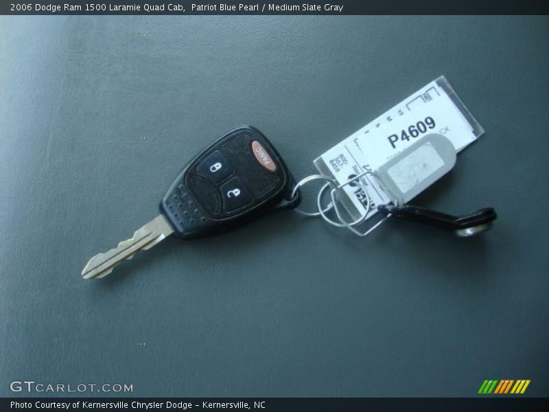 Patriot Blue Pearl / Medium Slate Gray 2006 Dodge Ram 1500 Laramie Quad Cab