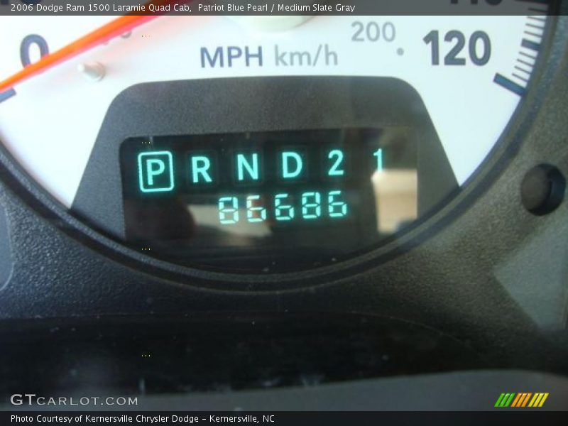 Patriot Blue Pearl / Medium Slate Gray 2006 Dodge Ram 1500 Laramie Quad Cab