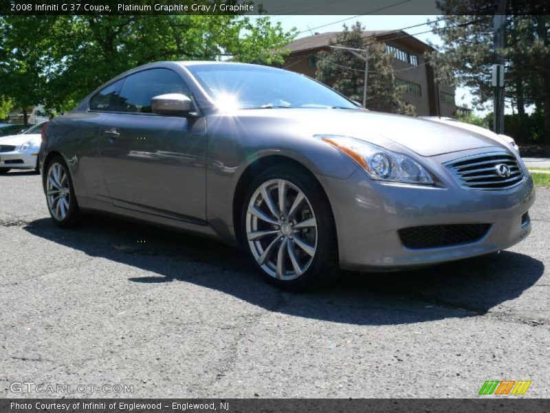 Platinum Graphite Gray / Graphite 2008 Infiniti G 37 Coupe