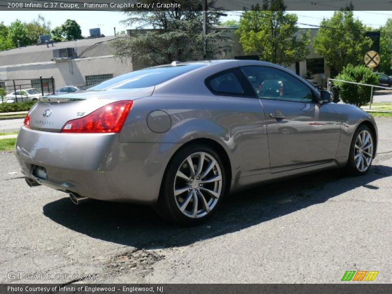 Platinum Graphite Gray / Graphite 2008 Infiniti G 37 Coupe