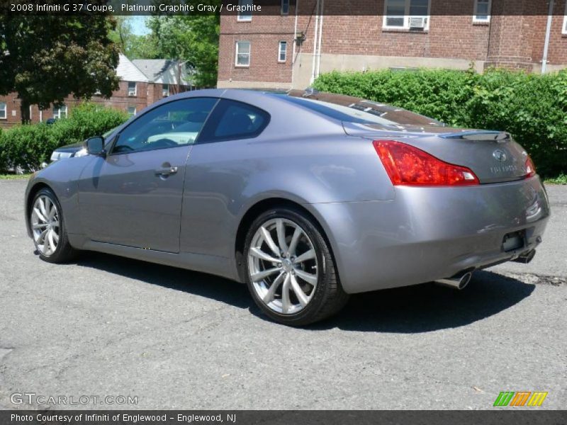 Platinum Graphite Gray / Graphite 2008 Infiniti G 37 Coupe