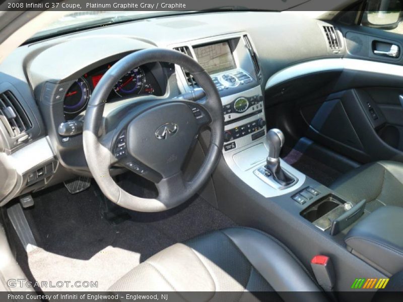 Platinum Graphite Gray / Graphite 2008 Infiniti G 37 Coupe