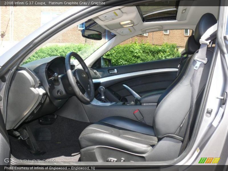 Platinum Graphite Gray / Graphite 2008 Infiniti G 37 Coupe
