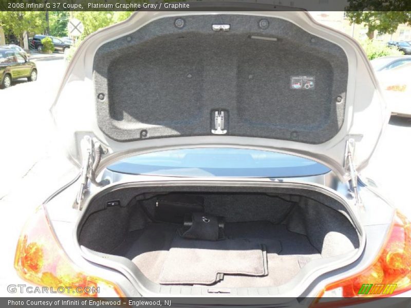 Platinum Graphite Gray / Graphite 2008 Infiniti G 37 Coupe