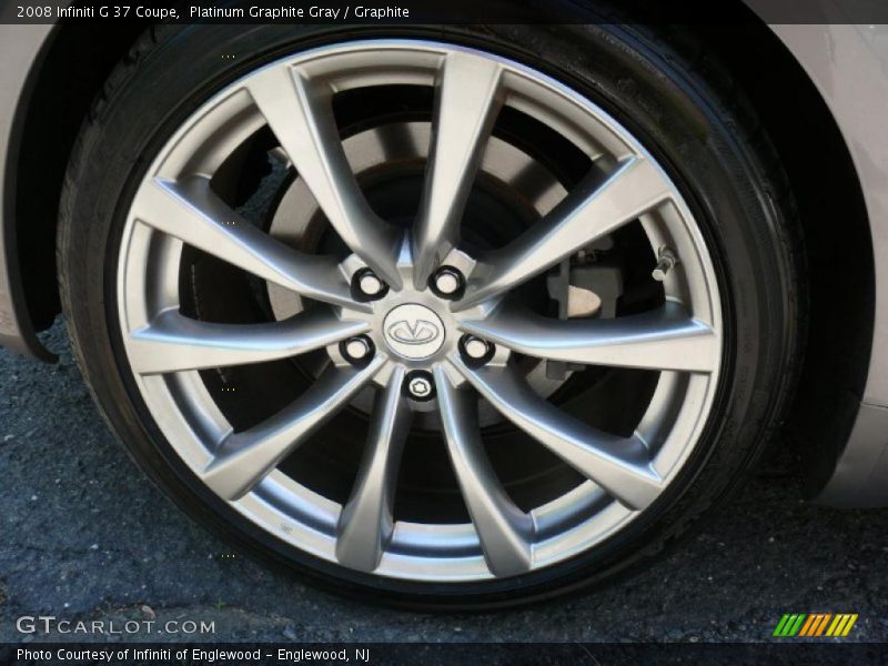 Platinum Graphite Gray / Graphite 2008 Infiniti G 37 Coupe