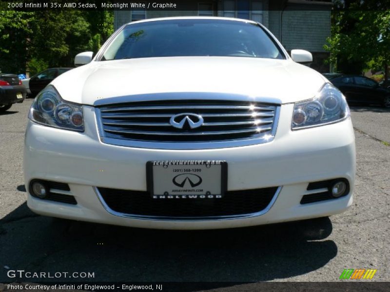 Moonlight White / Graphite 2008 Infiniti M 35x AWD Sedan