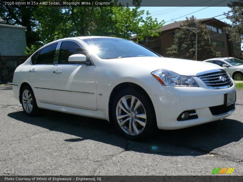 Moonlight White / Graphite 2008 Infiniti M 35x AWD Sedan