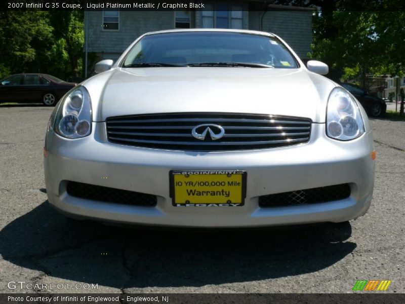 Liquid Platinum Metallic / Graphite Black 2007 Infiniti G 35 Coupe