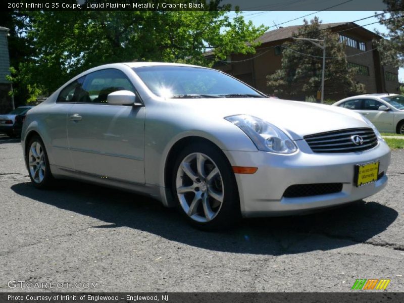 Liquid Platinum Metallic / Graphite Black 2007 Infiniti G 35 Coupe