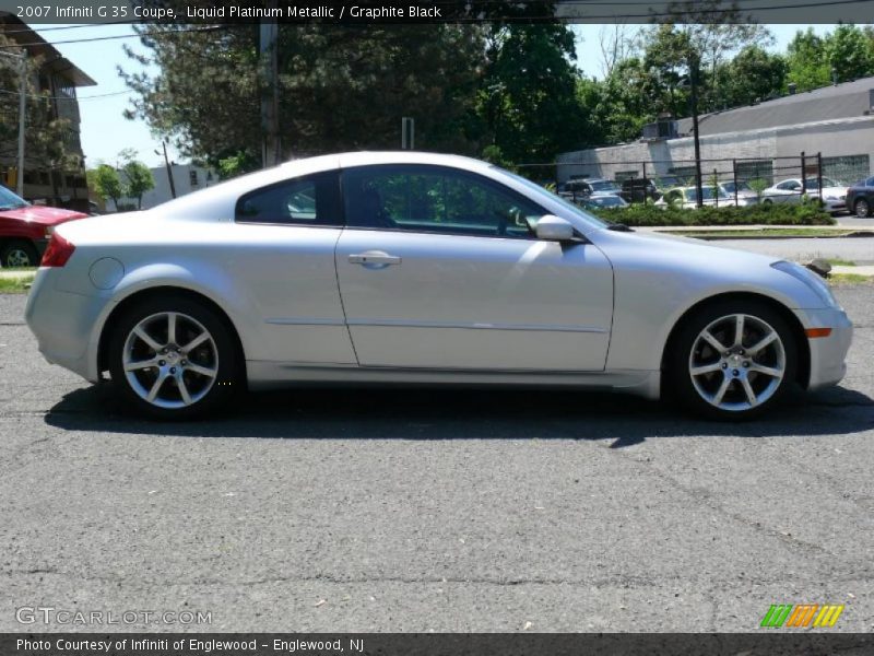 Liquid Platinum Metallic / Graphite Black 2007 Infiniti G 35 Coupe